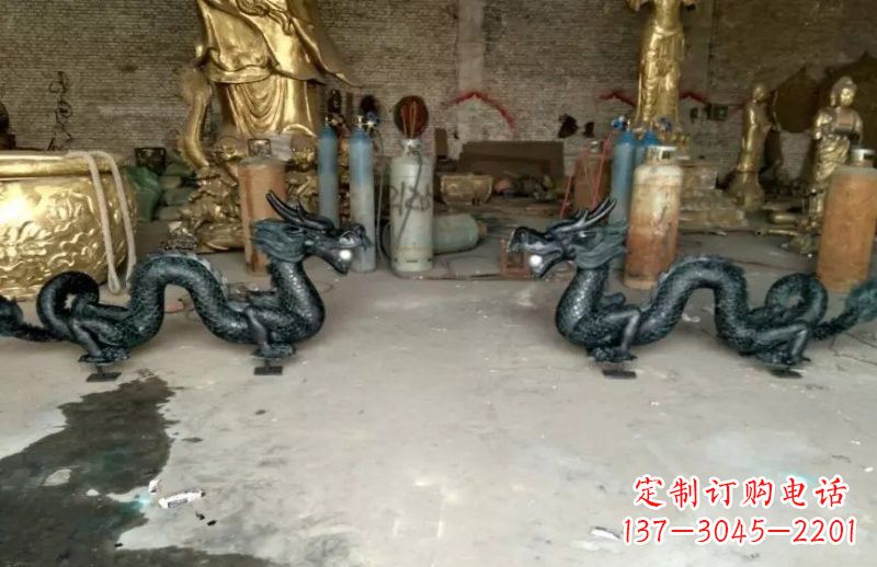 重庆中领雕塑精美定制双龙戏珠雕塑