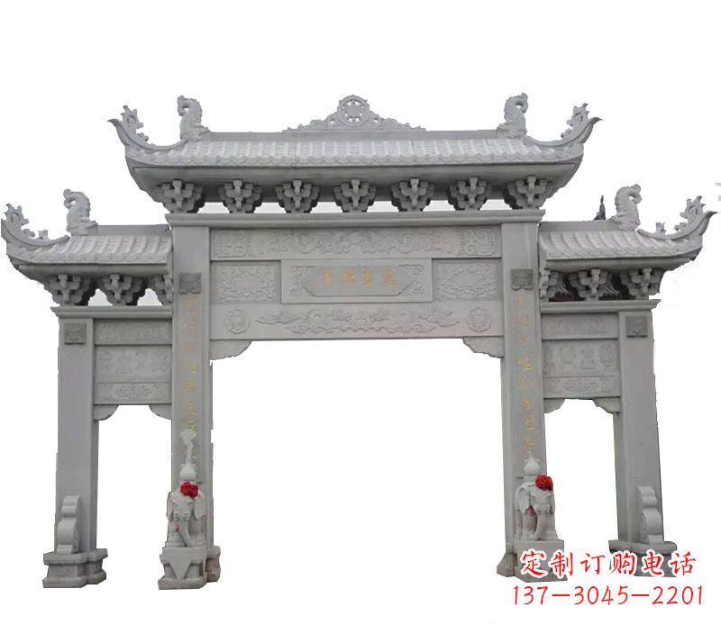 重庆广场牌坊石艺雕塑,增添非凡的景观魅力