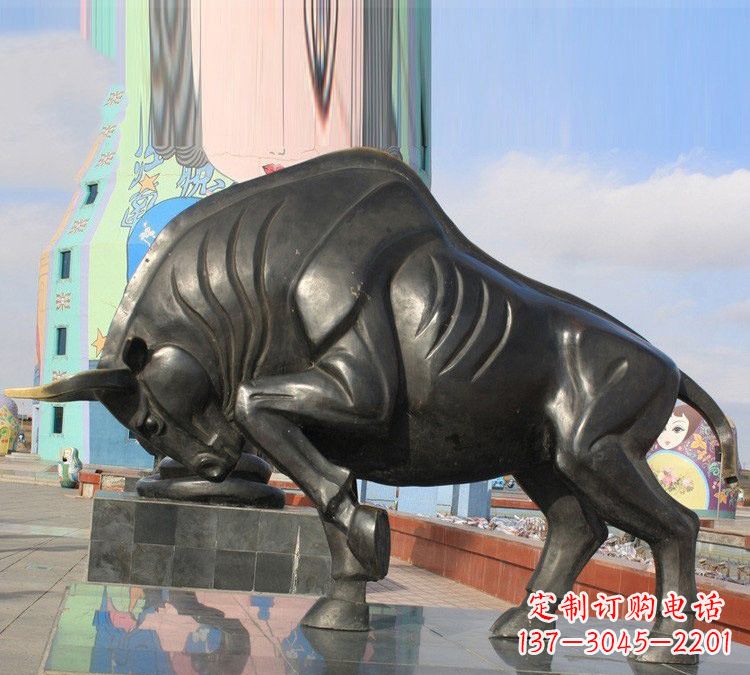 重庆十二生肖牛铜雕,传承千年传统