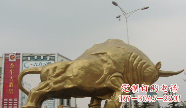 重庆拓荒牛铜雕塑-充满历史气息的精美雕塑