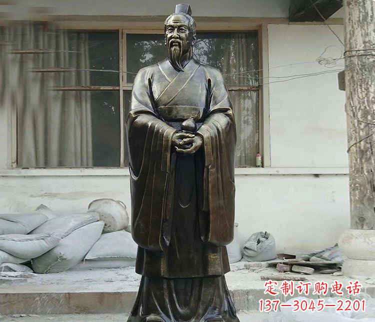 重庆扁鹊人物铜雕塑,高雅栩栩如生