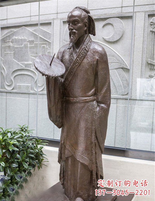 重庆广场铜雕时间日晷人物雕塑