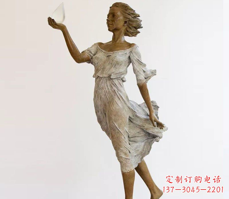 重庆精美铜质西方美女雕塑