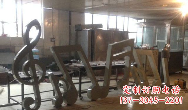 重庆欢乐旋律,精致美观的音符不锈钢雕塑