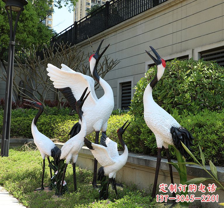 重庆精致仿真的仙鹤雕塑