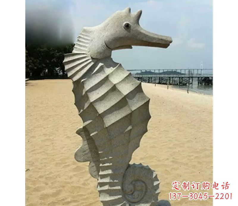 重庆海边海马景观石雕
