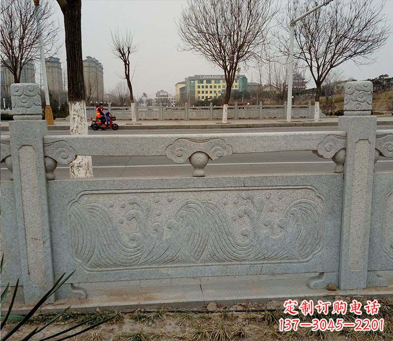 重庆海浪石浮雕大理石栏板石雕