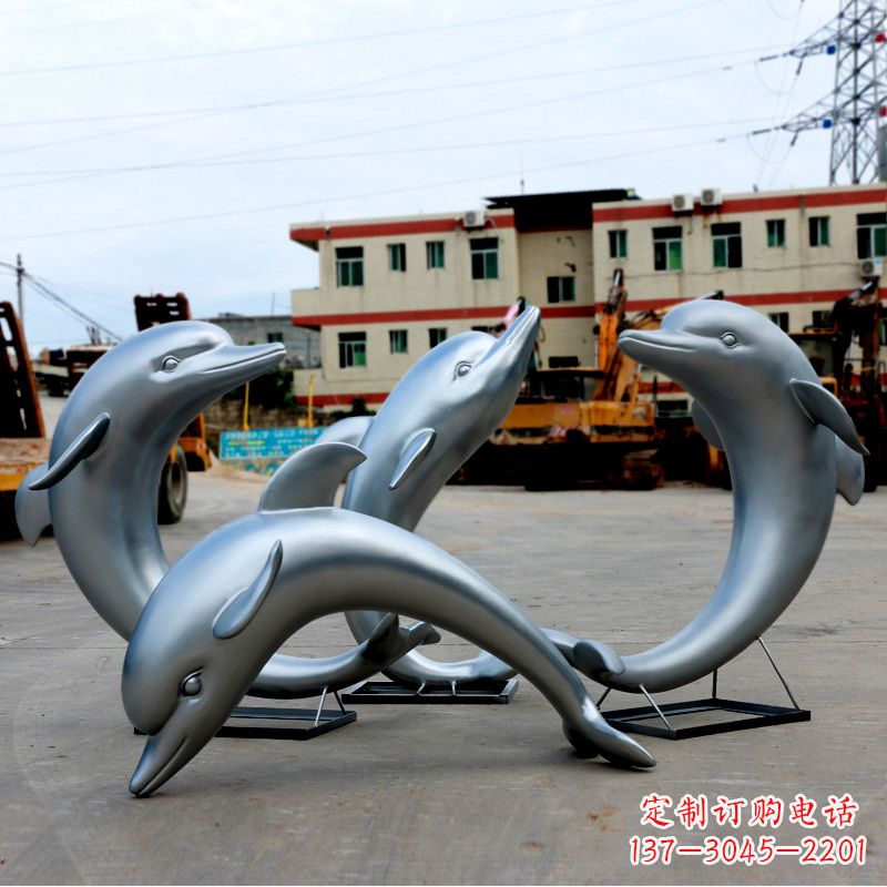 重庆海豚玻璃钢雕塑
