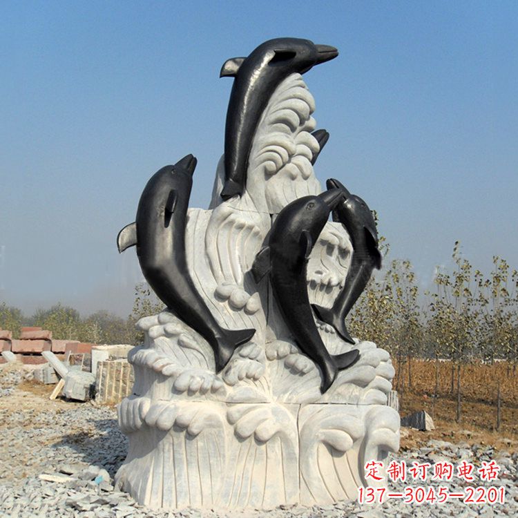 重庆中领雕塑公司推出一款新的艺术品——海豚石…