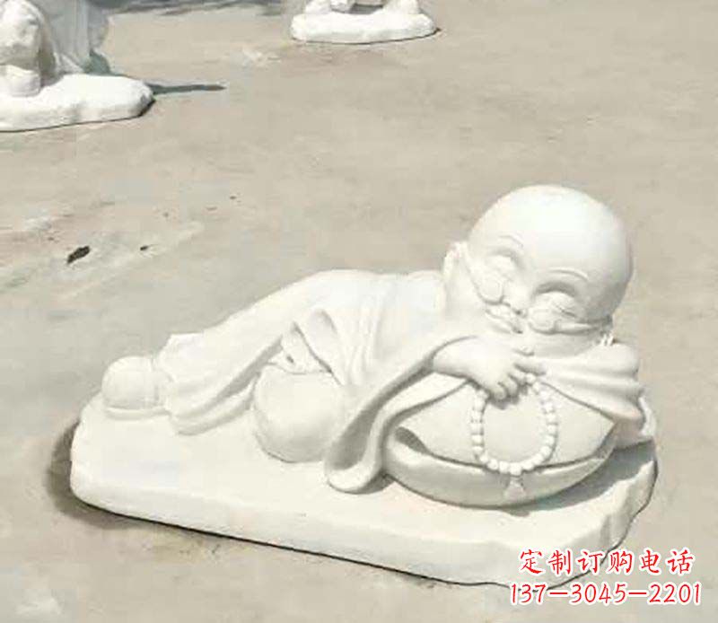 重庆传统尊贵,别具一格的汉白玉小和尚雕塑