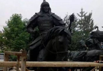 重庆浪漫古将骑马铜雕，让您感受古代将军的风采！