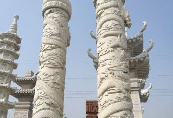 重庆传承雄风，精美绝伦的盘龙柱石雕