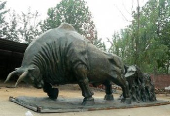重庆新中国拓荒牛铜雕，传承中国传统文化