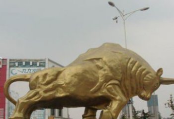 重庆拓荒牛铜雕塑-充满历史气息的精美雕塑