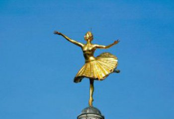 重庆精美手工跳芭蕾舞的西方女人铜雕