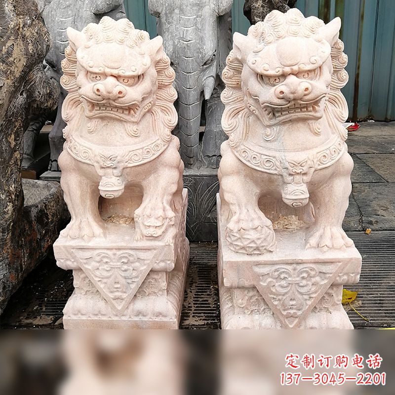 重庆汉白玉北京狮子雕塑