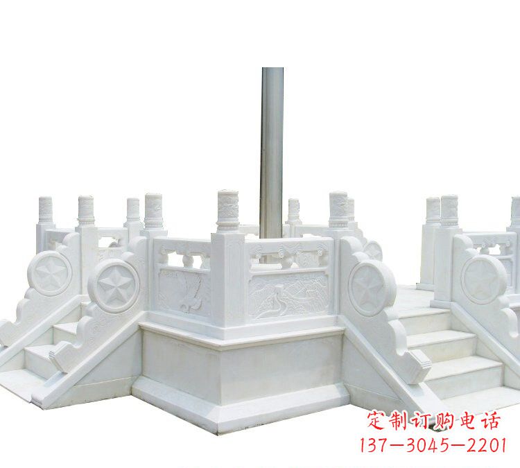 重庆汉白玉部队升旗台雕塑