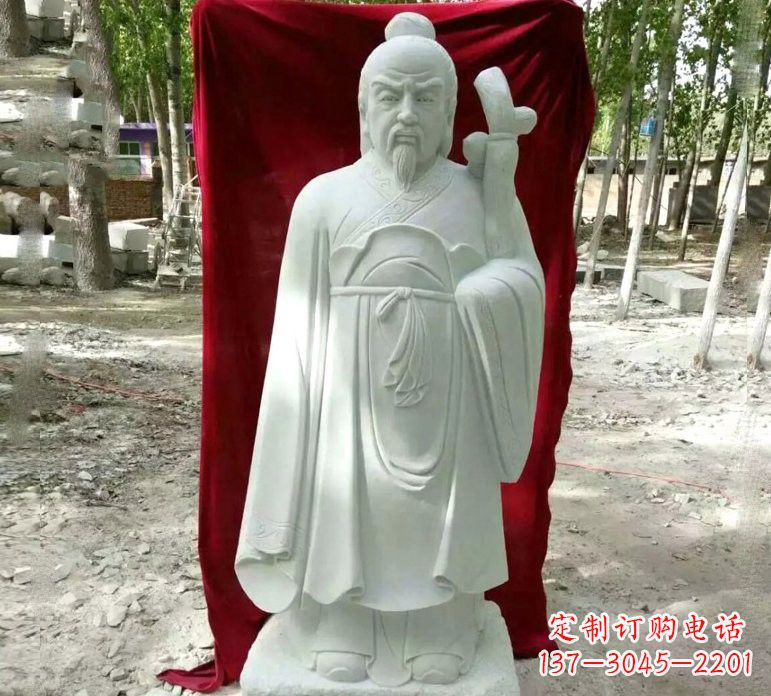 重庆汉白玉古代名医华佗雕塑