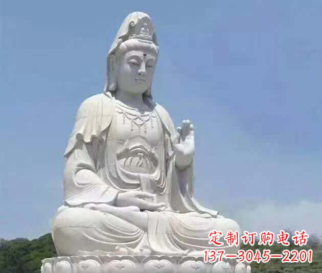 重庆精致汉白玉观音雕塑
