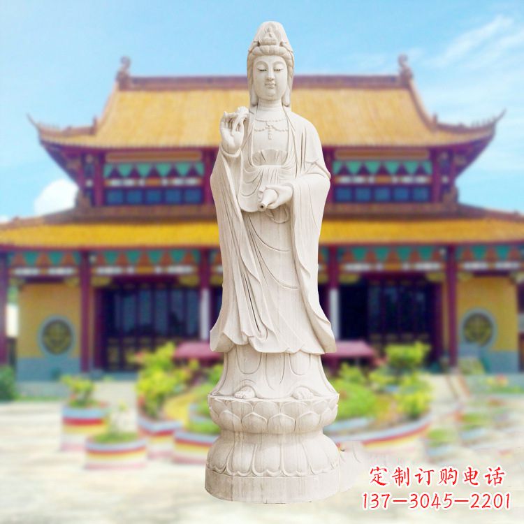 重庆精美观音石雕,给你灵动的祝福