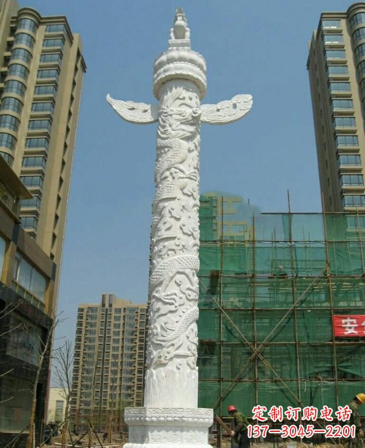 重庆汉白玉华表石雕