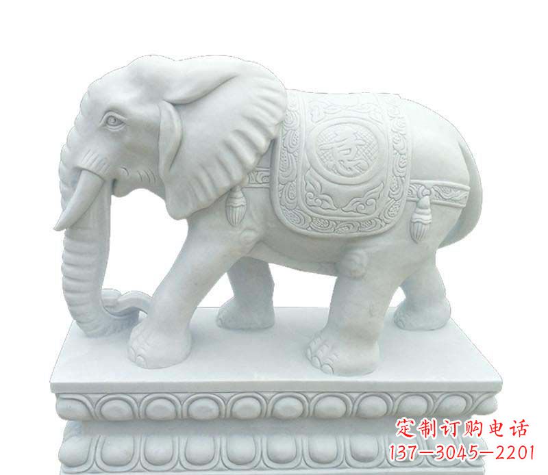 重庆汉白玉吉祥大象