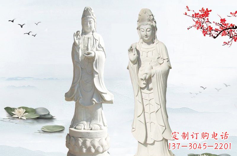重庆象征慈悲的观音石雕