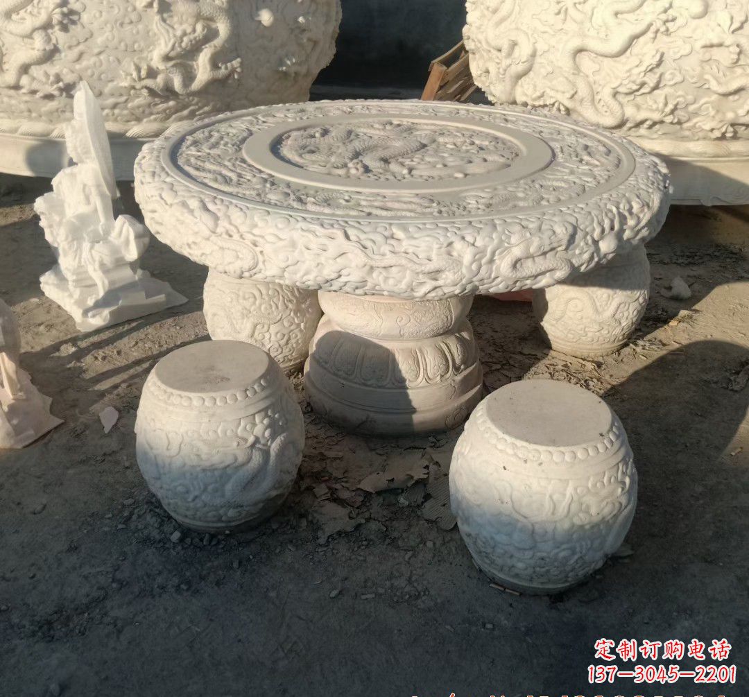 重庆中领雕塑推出的汉白玉魔力龙雕塑,以汉白玉…