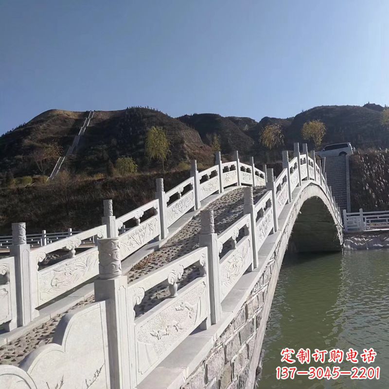 重庆汉白玉路桥石栏杆雕塑