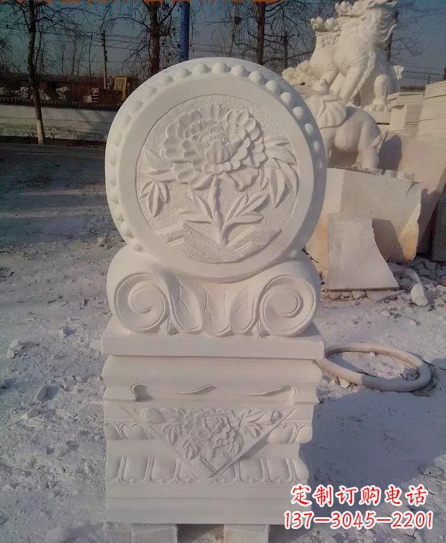 重庆汉白玉门墩