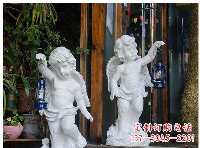 重庆白玉天使雕塑,夜晚的灯火璀璨