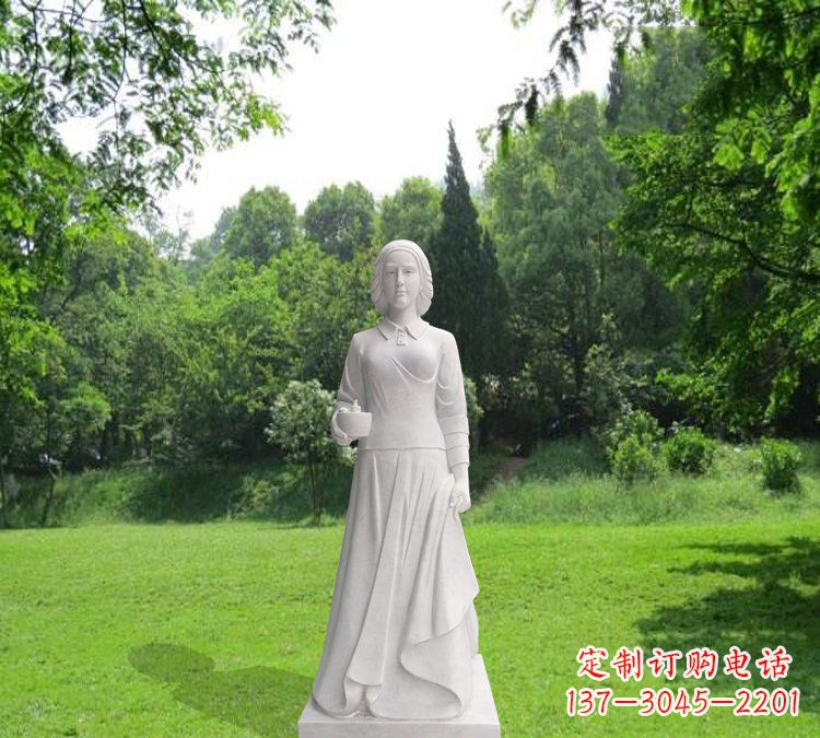 重庆纪念南丁格尔的经典白玉雕塑