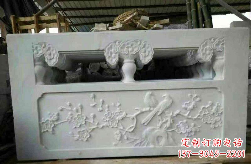 重庆精美汉白玉浮雕栏板雕塑