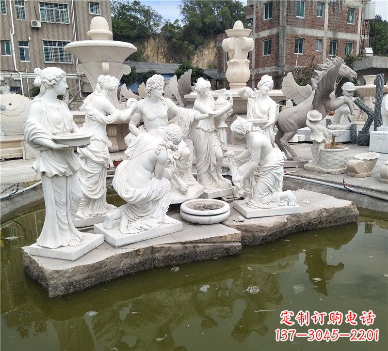 重庆精美绝伦,众宁芙侍奉阿波罗雕塑
