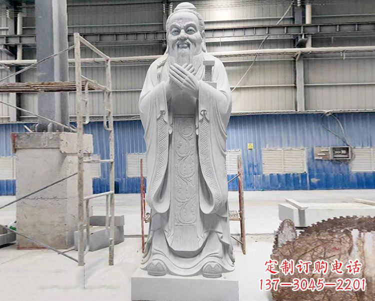 重庆合浦一中孔子雕像,传承文明智慧