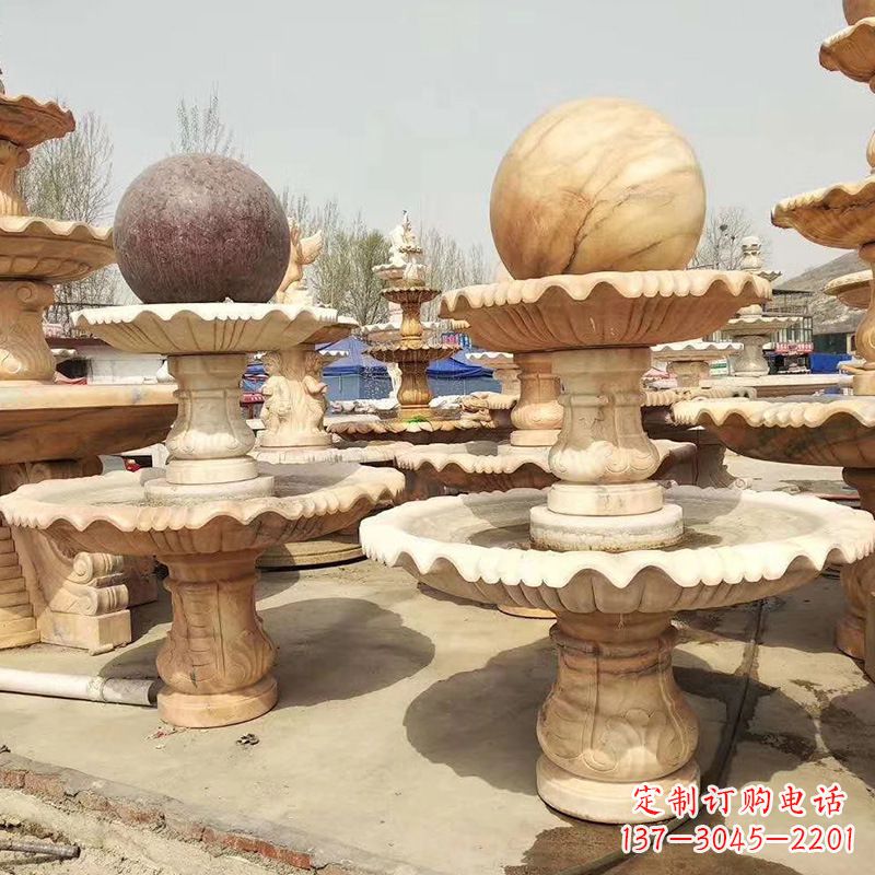 重庆河北石雕风水球喷泉,给您无与伦比的美景