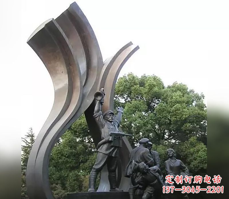 重庆红军英烈雕塑,永记中国英雄
