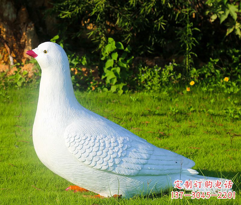 重庆红旗和平鸽雕塑图片大全