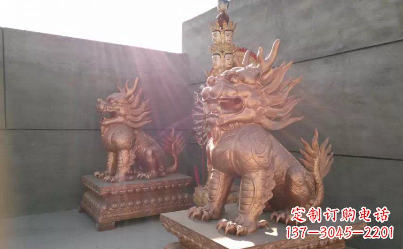 重庆红铜麒麟-财富吉祥之神