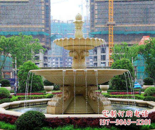重庆多层次喷泉雕塑,为您带来清凉夏日