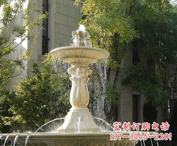 重庆户外石雕多层喷泉