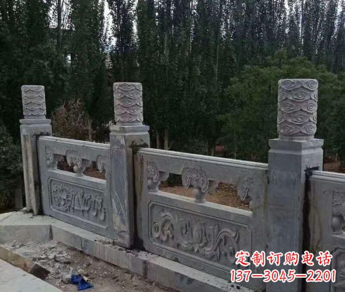 重庆护城河建筑石雕栏板 (3)