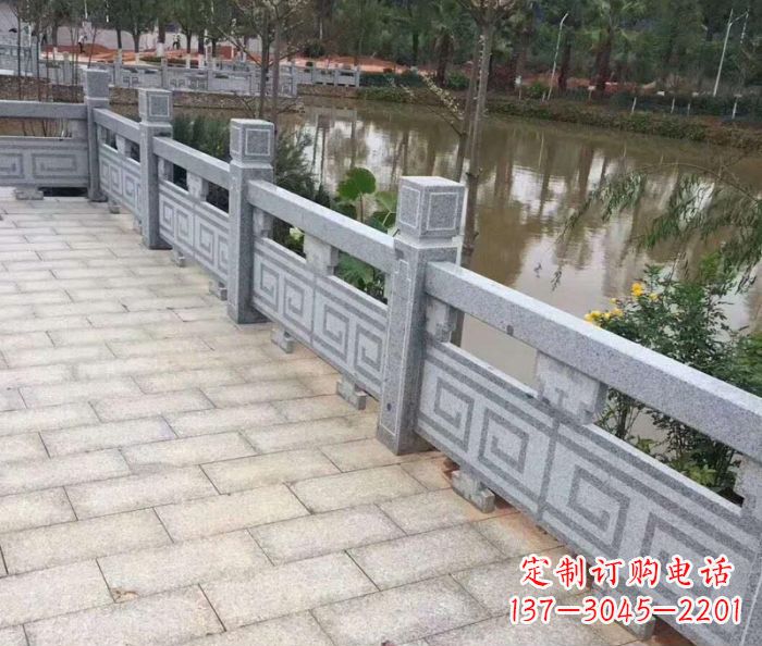重庆护城河建筑石雕栏板 (4)