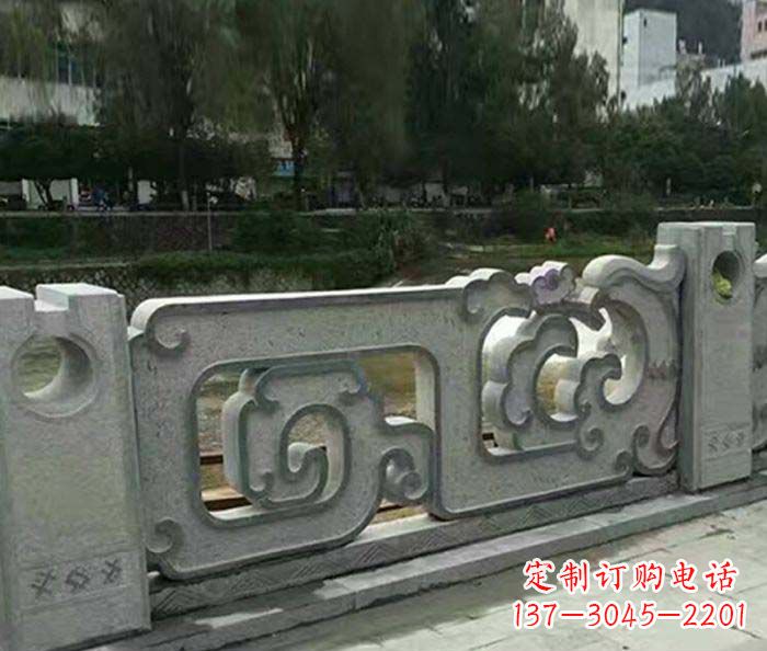 重庆护城河建筑石雕栏板
