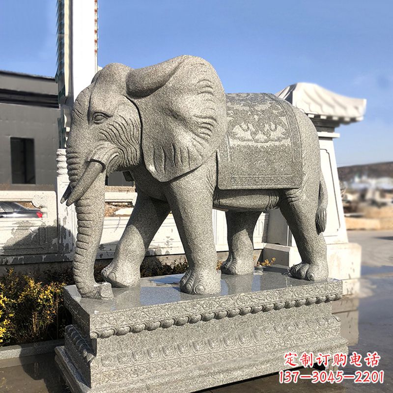 重庆花岗岩大象石雕,融合古典与现代的艺术精品