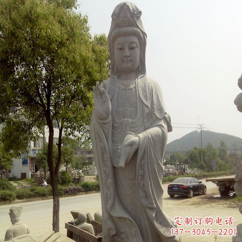 重庆中领雕塑定制--品质观音菩萨石雕