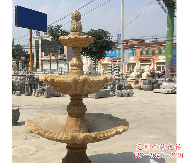 重庆中领雕塑花岗岩双层景观喷泉