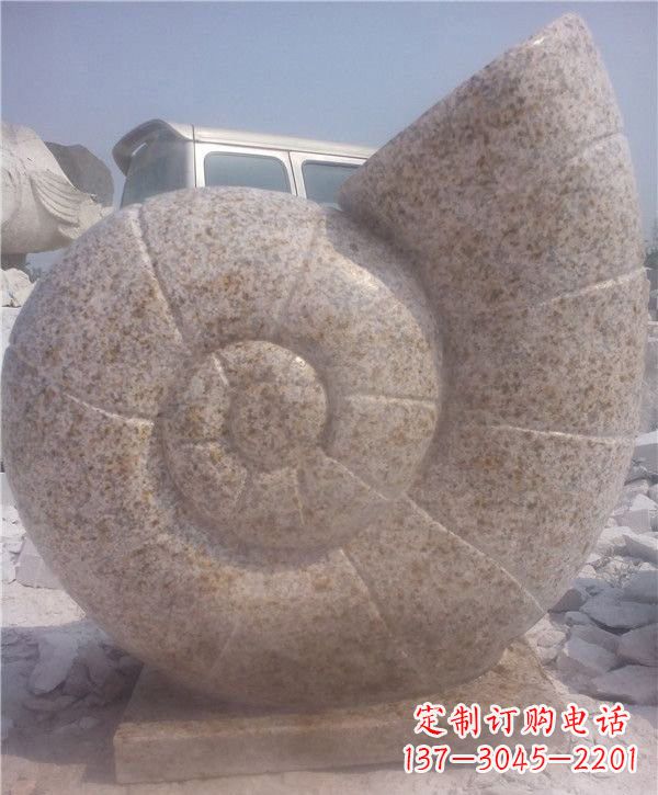 重庆花岗岩蜗牛石雕|质感细腻的蜗牛雕塑