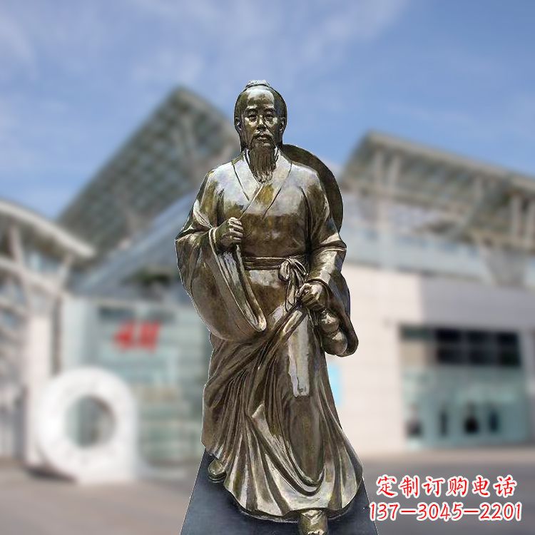 重庆华佗仿铜雕塑,雕刻技艺精湛