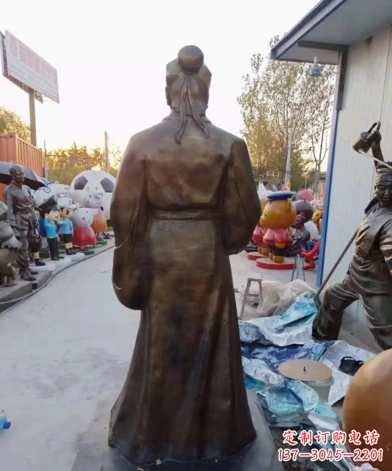 重庆精美雕塑永流传——华佗名医铜雕(定制)